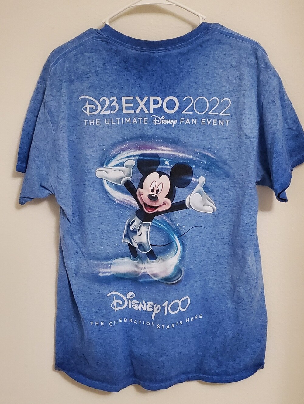 D23 Expo 2022 Disney Mickey Mouse Blue Graphic Tee Size XL